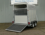 combinatie paardentrailer en veetrailer