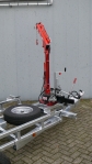 kiepaanhangwagen met kraan